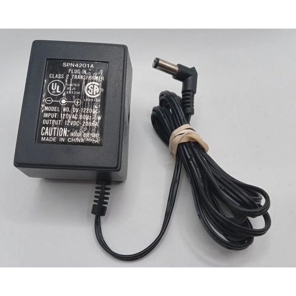 AC Adapter DV-1220DC-2 Class 2 Transformer SPN4201A 120VAC 60HZ 5W 12VDC
